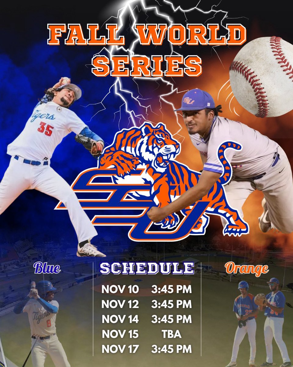 Tigers finish out their fall season with the Blue vs Orange World Series this week!🔥🐅