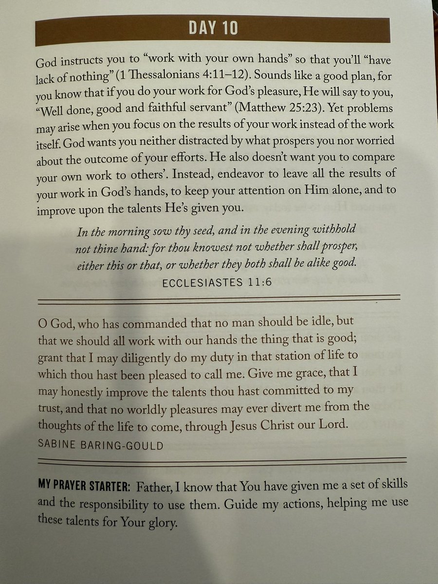 Love this word today in my devotional. Something I’ve been working on with trying to keep my focus on Him through the work and leave the results in His hands and not comparing your work or results to others! ❤️