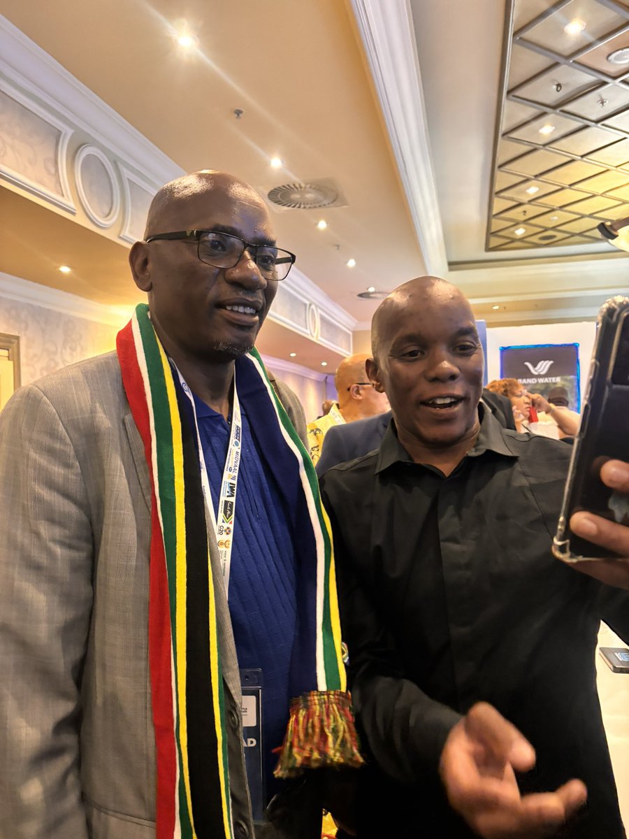 UMngeniUThukela's tweet image. The Hon. Minister of @DWS_RSA Ms Pemmy Majodina, and Deputy Minister Mr. David Mahlobo officially opened the #AWSISA2025 Exhibition Stands. They embraced the engaging interactive games curated by the vibrant UUW team, demonstrating commitment to sustainable #watersolutions.