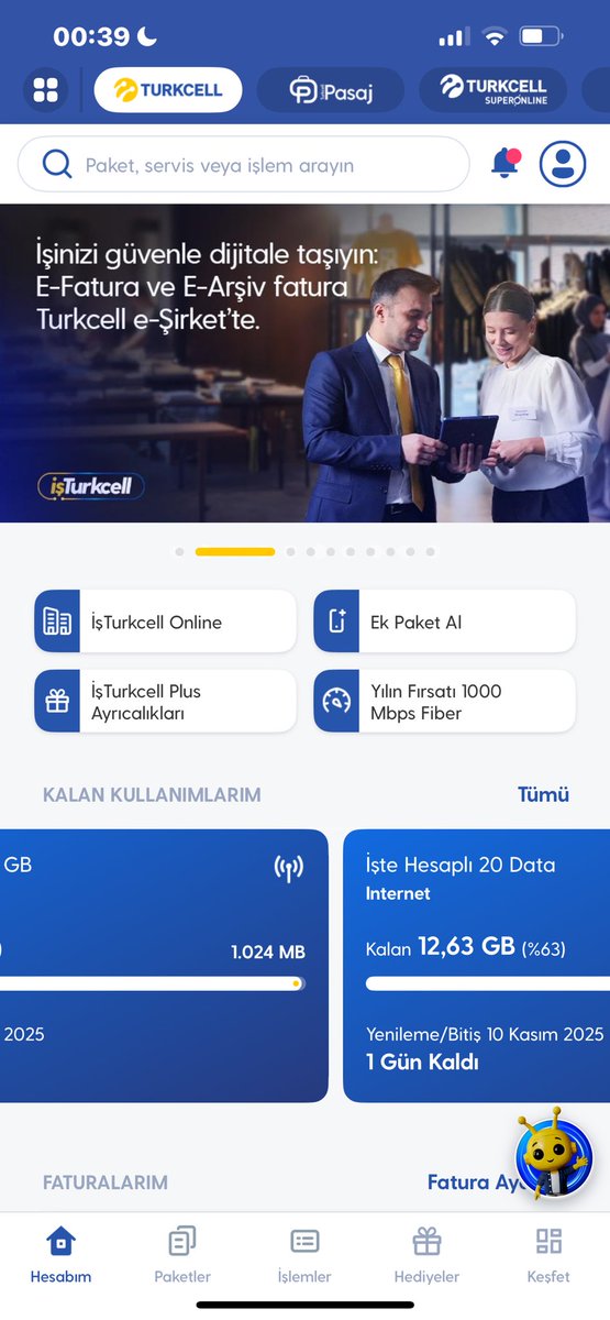 1gb hediye verince ,onu öne koyuyor ..ama 4gb verince senin gb hakkının arkasına yerleştiriyor..KULLANMA DİYE …işimiz gücünüz YALAN … <a href="/Turkcell/">TURKCELL</a> <a href="/TurkcellHizmet/">TURKCELL Müşteri Hiz</a> <a href="/VodafoneTR/">Vodafone Türkiye</a> <a href="/TurkTelekom/">Türk Telekom</a>
