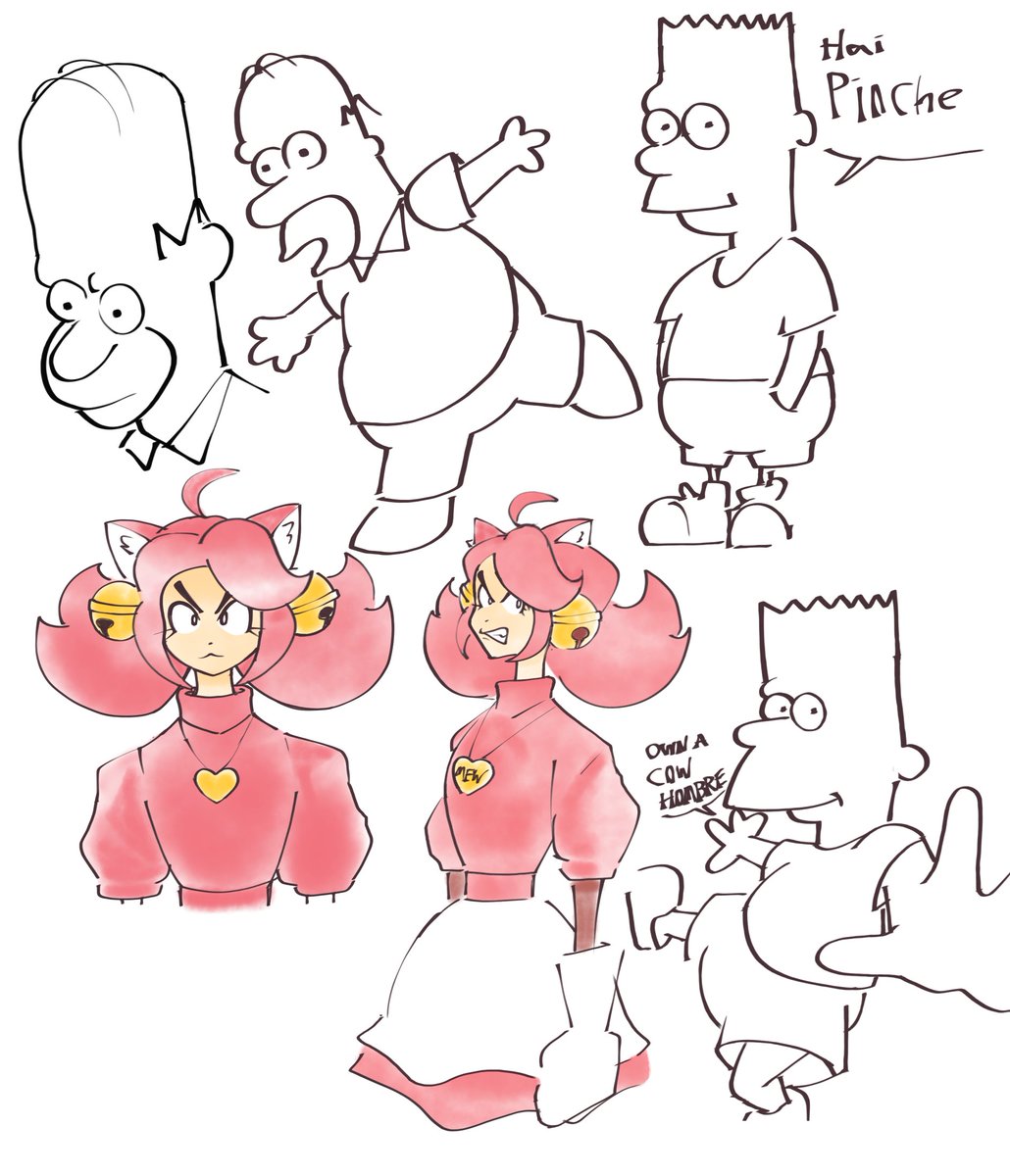 silly Simpsons and mew mew page