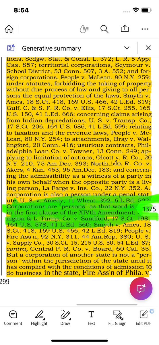I am now convinced I understand what persons are and it’s amazing that it why those things are protected by due process.