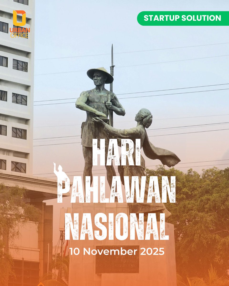urbanofficecoid's tweet image. Pahlawan dulu berjuang dengan bambu runcing,
kini kita berjuang dengan ide dan aksi nyata 💡
#HariPahlawan #UrbanOffice #StartupSolution #10November