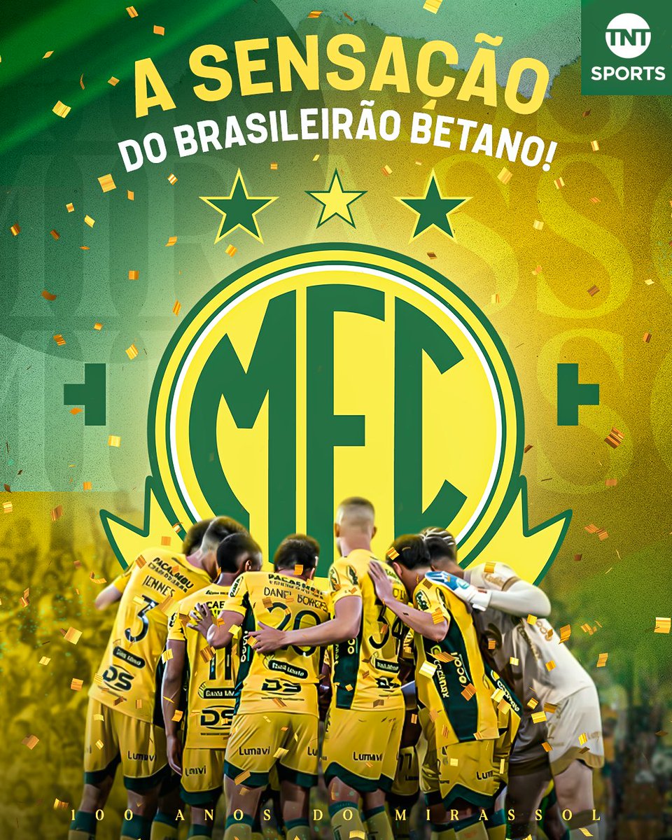 Noitedecopa's tweet photo. ☀️ FALTAM APENAS DOIS JOGOS PARA O MIRASSOL TERMINAR O CAMPEONATO INVICTO DENTRO DE CASA

☀️ Mirassol x Ceará 🧓
☀️ Mirassol x Flamengo 🇦🇴

Eles acabaram de derrotar o LÍDER da competição, dentro de casa são:

⚔️ 17 Jogos 
✅️ 11 Vitórias 
🟰 6 Empates 

HISTÓRICO! NO DIA DO CENTENÁRIO!