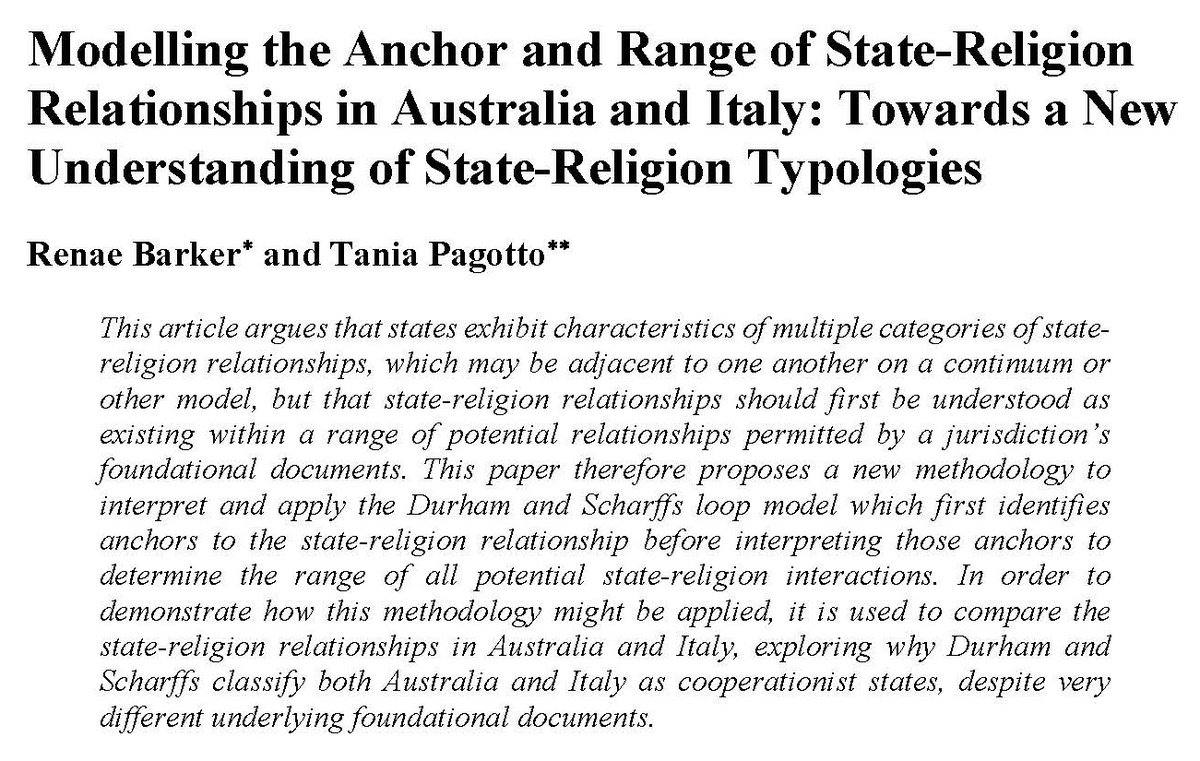 Australian Journal of Law and Religion tweet media