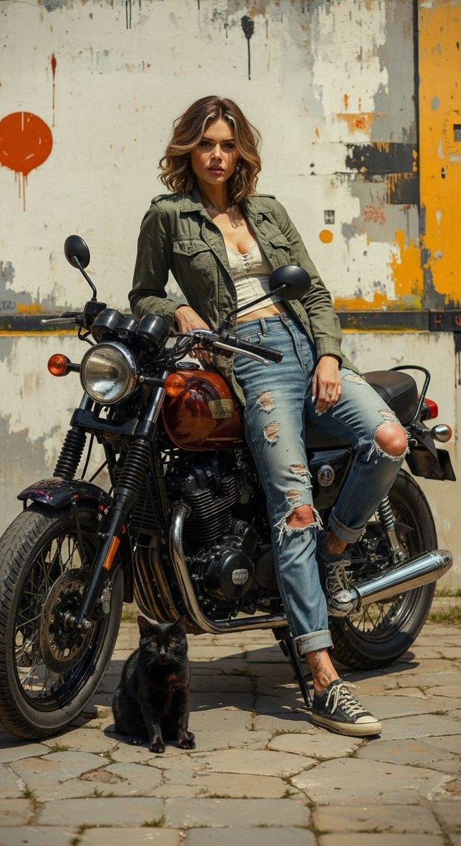 goyoomoto's tweet image. 💨 She’s not a passenger — she’s the storm.

#WildRide #Moto #motorcycle