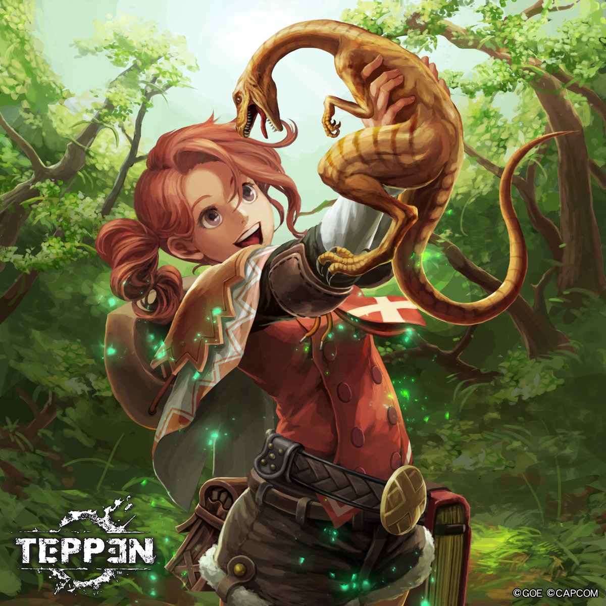 「CAPCOM×ガンホーのカードゲーム「TEPPEN」にて 【破壊工作】【シバ】【」|カレーのイラスト