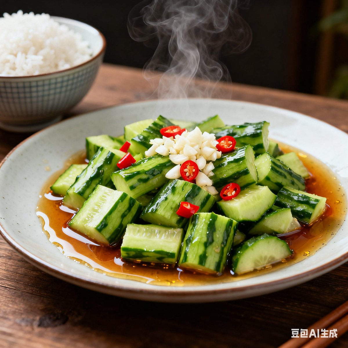 sisi19325523's tweet image. 🥗 Crisp, refreshing cold cucumber salad! Smacked cucumber tossed with garlic water, vinegar, and sesame oil—crunchy, tangy, and perfect with rice or noodles. 清爽解腻的凉拌黄瓜！你们夏天最爱的凉菜是啥？👇 #HomestyleColdDishes #RefreshingBites #SummerEssentials