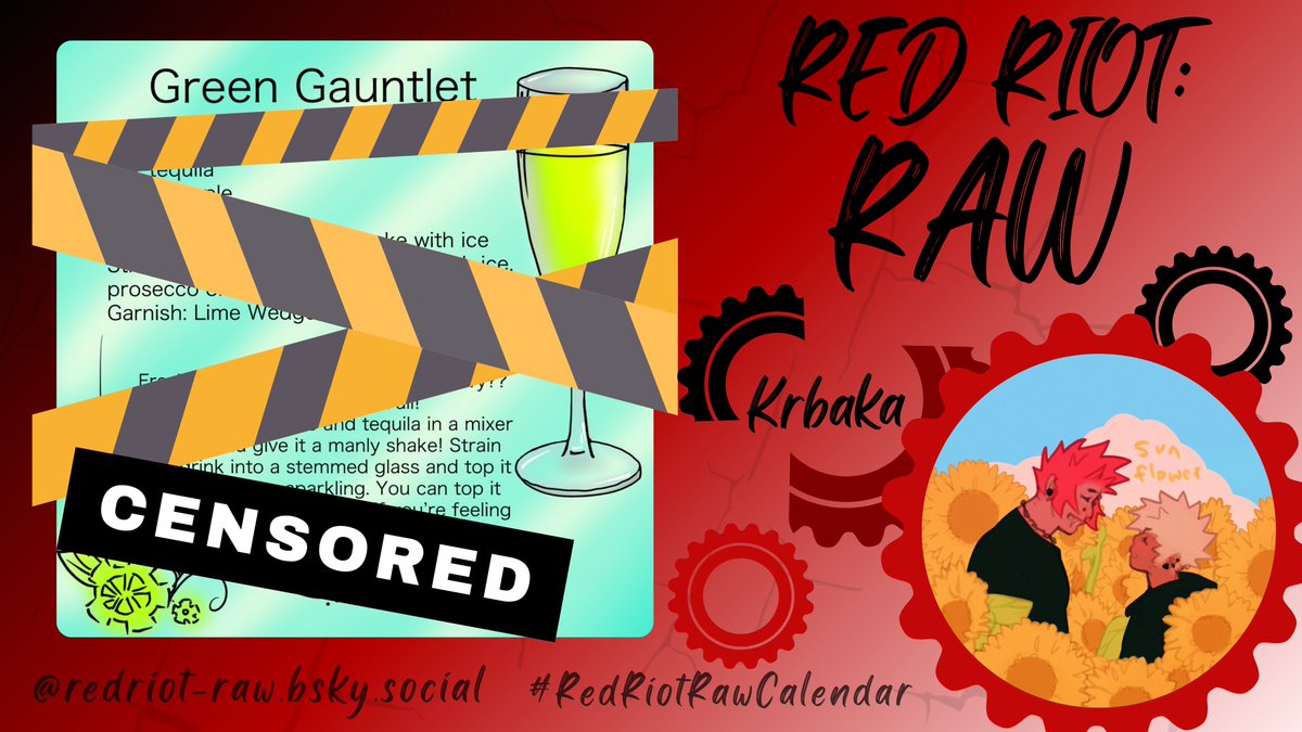 RedRiot_Raw's tweet image. Bottoms out and bottoms up! We have spirits to raise your spirits and cocktails to raise your co...well you know😉 Our mixologist @/krbaka(🦋) is serving up a book of 12 specialty cocktails and mocktails that pair well with our artists and writers! Cheers!

#redriotrawcalendar