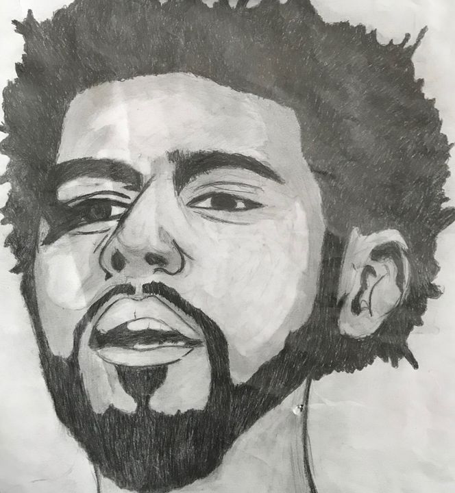 VGOS1's tweet image. Art of the Day! "J. Cole by Nicole J". Buy at: ArtPal.com/Jordandominiqu…