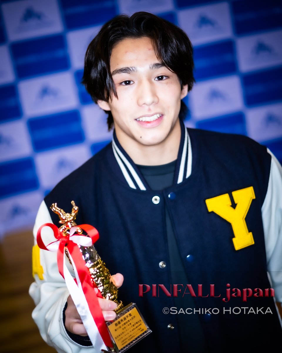 greco_free's tweet image. 【MVP】
最優秀選手賞
フリースタイル70kg級　冨山悠真(山梨学院大学)
2025年11月9日
全日本大学レスリング選手権　於・大阪・金岡公園体育館
