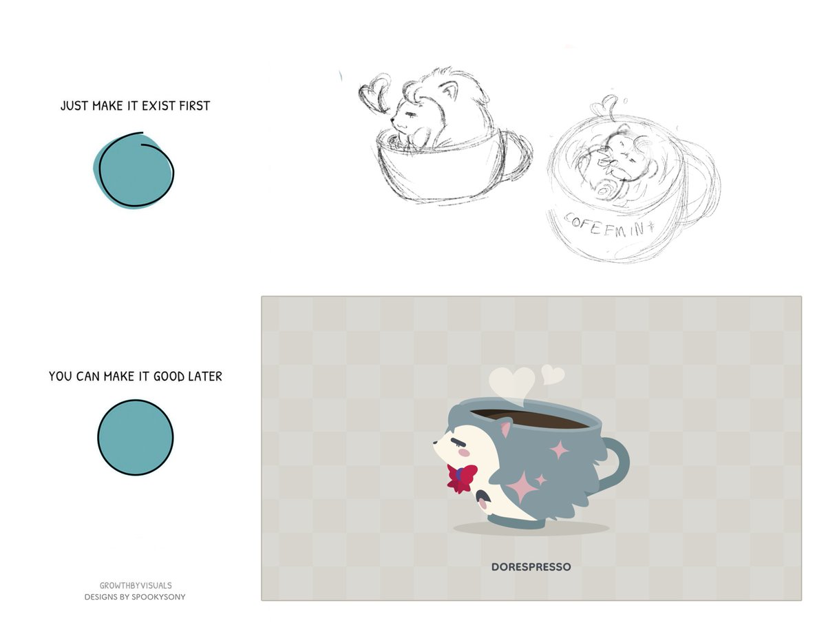 just make it exist first ♡ you can make it good later