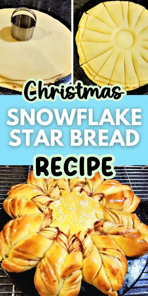 celebratehavfun's tweet image. celebrateandhavefun.com/how-to-make-ch…
Bake up some holiday magic with this beautiful Star Bread (Snowflake Bread)! ✨ Soft, golden, and filled with sweet flavor, it’s the perfect centerpiece for your Christmas breakfast or dessert table.
#StarBread #SnowflakeBread #ChristmasBaking
