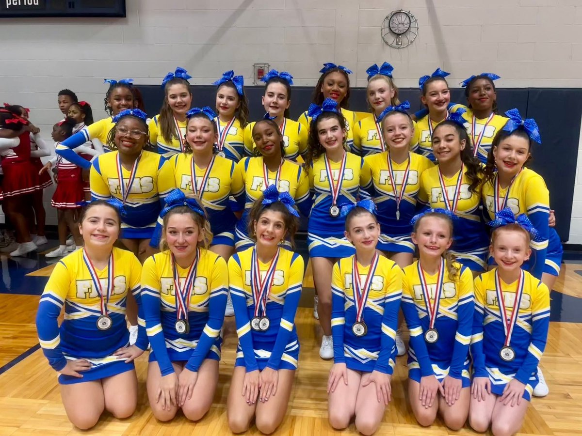 fultonpanthers's tweet photo. Congrats to Coach Nagel, Coach Busch, and the Fulton cheer team on their 1st place finishes yesterday at OTHS Spiritfest!

1st place in Routine

1st place in Gameday

#pantherpride https://t.co/PPZ3w94Zu0