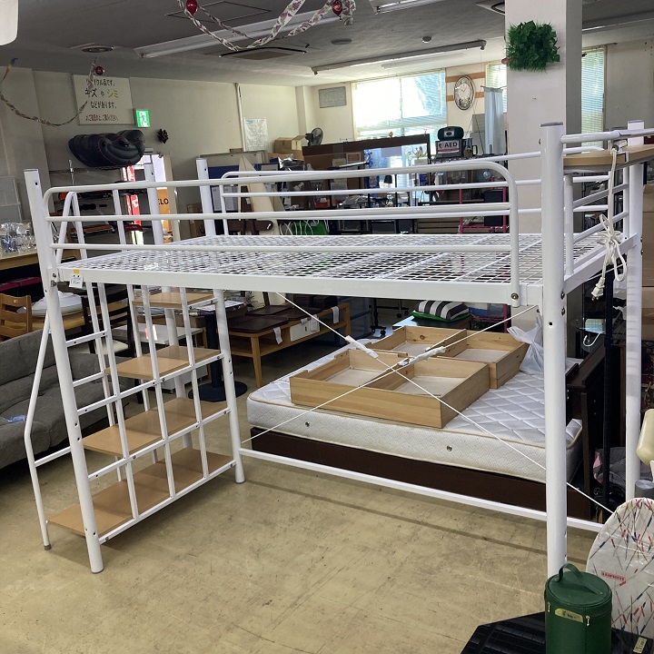 ロフトベッド　中古　リサイクルショップ宮崎屋20.6.5 ロフトベッド (Nina) 南宮崎のベッド《ロフトベッド》の中古あげます