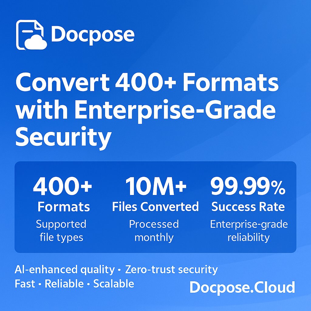FileProInfo1's tweet image. docpose.cloud/convert