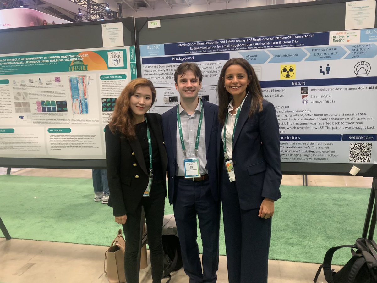 _SandraGad's tweet photo. Thank you @AASLDtweets for a fantastic meeting! Loved connecting with experts and discussing the evolving role of TARE in HCC management. Big shoutout to my colleague @Caddell_An for an excellent presentation #HCC #LiverCancer #InterventionalOncology #TLM25 #MultidisciplinaryCare https://t.co/YUONMcsR3J