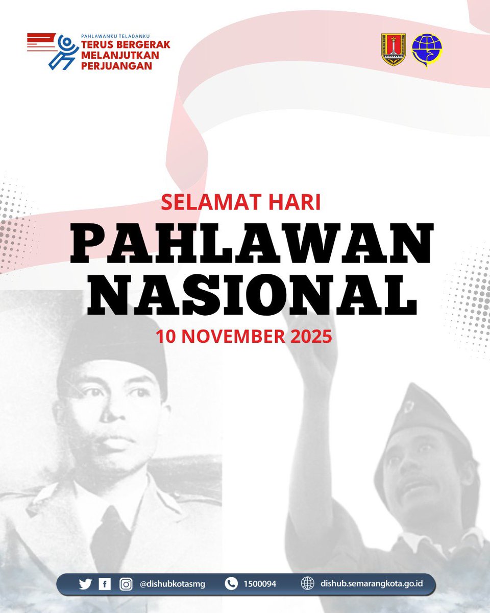 Selamat Hari Pahlawan Nasional 10 November 2025
Dengan semangat “Pahlawanku Teladanku — Terus Bergerak, Melanjutkan Perjuangan”, mari kita jadikan nilai-nilai kepahlawanan sebagai inspirasi dalam bekerja, berkarya, dan melayani masyarakat.