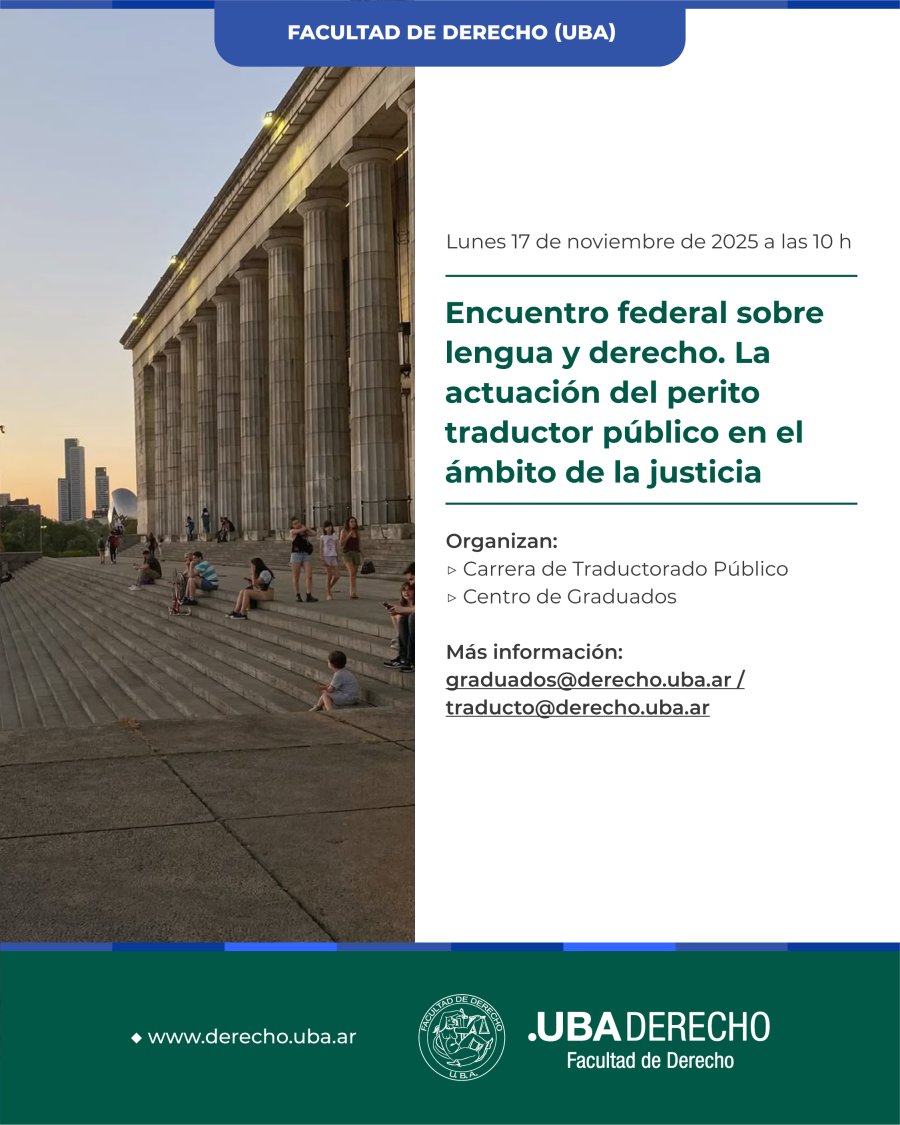 ¡Los invito a un encuentro imperdible para abogados y traductores públicos!