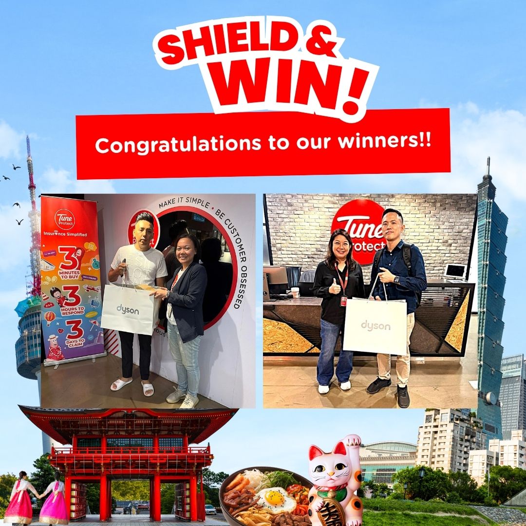 Congratulations to our Grand Prize winners!
The two lucky winners just took off in style ✈️ each scoring a Dyson Supersonic r Hairdryer from our Shield And Win campaign! 💨✨

👉 Keep following Tune Protect for more exciting prizes! 🏆🌟