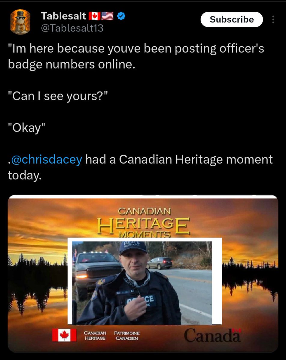 A piece of our heritage.

Canada has fallen 💔