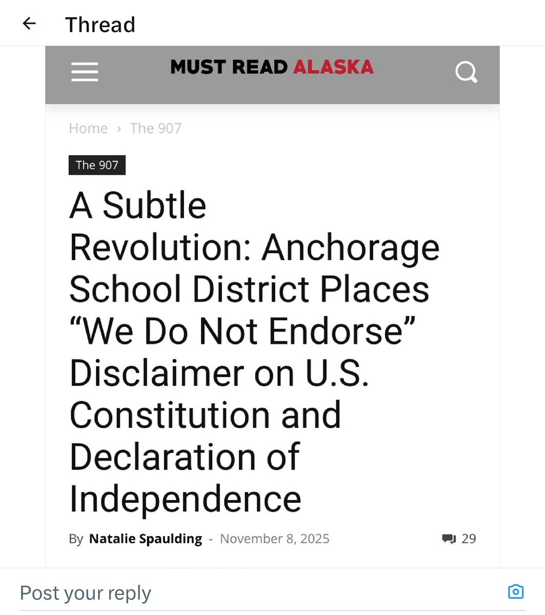1wishgenie1's tweet image. I am f*ing mind blown right now. Say what?! 🤬
@MustReadAlaska

#Alaska #Anchorage #USConstitution #mustreadalaska