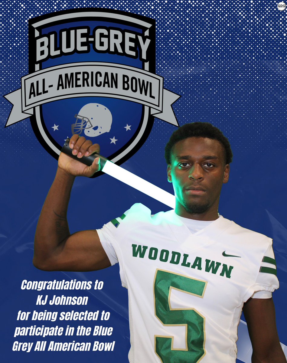 Congratulations <a href="/KejiaunJ_2026/">Kejiaun “KJ” Johnson</a> for being selected to participate in the <a href="/BlueGreyFB/">Blue-Grey All-American Bowl</a> All-American Bowl! <a href="/SeanCeglinsky/">Sean Ceglinsky</a> <a href="/RecruitTheWood/">Woodlawn Football Recruiting</a> <a href="/Woodlawn_FB/">Woodlawn Colonels Football</a> <a href="/CoachL__/">Coach L</a> <a href="/togray14/">Torrian Gray</a> <a href="/CoachSBeamer/">Shane Beamer</a> <a href="/SWiltfong_/">Steve Wiltfong</a> <a href="/ChadSimmons_/">ChadSimmons</a> <a href="/TomLoy247/">Tom Loy</a> <a href="/CraigHaubert/">Craig Haubert</a> <a href="/DemetricDWarren/">Demetric D. Warren</a> <a href="/JohnGarcia_Jr/">John Garcia, Jr.</a> <a href="/CooperMorreale/">Cooper Morreale</a>
