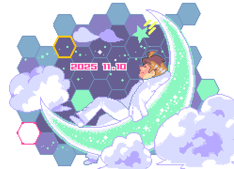 Sota Fujimoriさんお誕生日おめでとうございますのドット絵
三日月ナイトはそう no more cry...もう泣かないよ