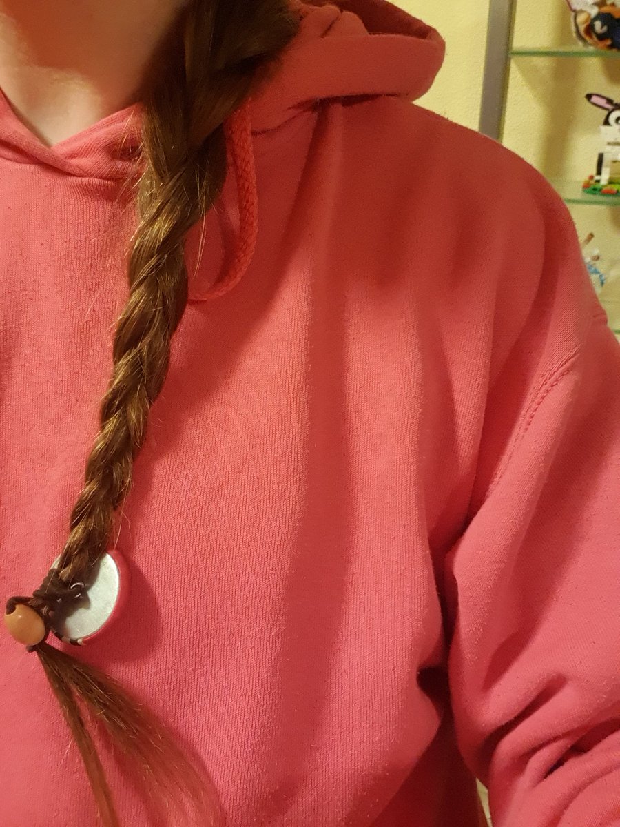 Like 9 years into growing my hair out I'm finally learning how to braid it 🥰🥰🥰🥰 day 1 don't be mean amd shoutout to the co-workers gf who just walked up to me and started braiding my hair. Kinda weird but she did teach me how after so we appreciate 🤷‍♀️