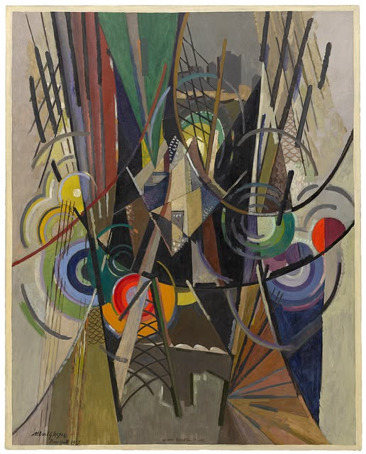 RaBeArt's tweet photo. On Brooklyn Bridge, 1917. Artist: Albert Gleizes. @ Solomon R. Guggenheim Museum, New York, USA.
#Art #AlbertGleizes #BrooklynBridge #NewYork #paintings #abstract https://t.co/77AvgIac1L
