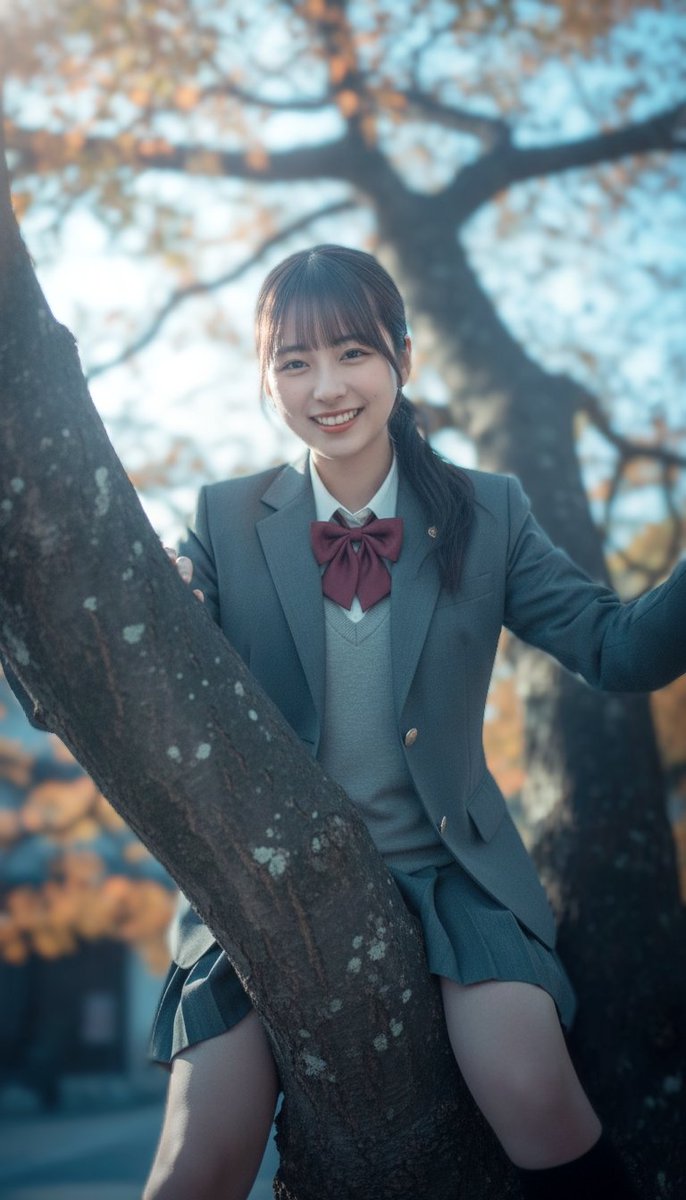 おはようございます😊🌤️
素敵な１日をお過ごしくださいね🎵
ちょっと…活発に💠😃💠
#AIart #AIgirl #AI美女リアル #制服
#AI美女  #AIイラスト #女子高生