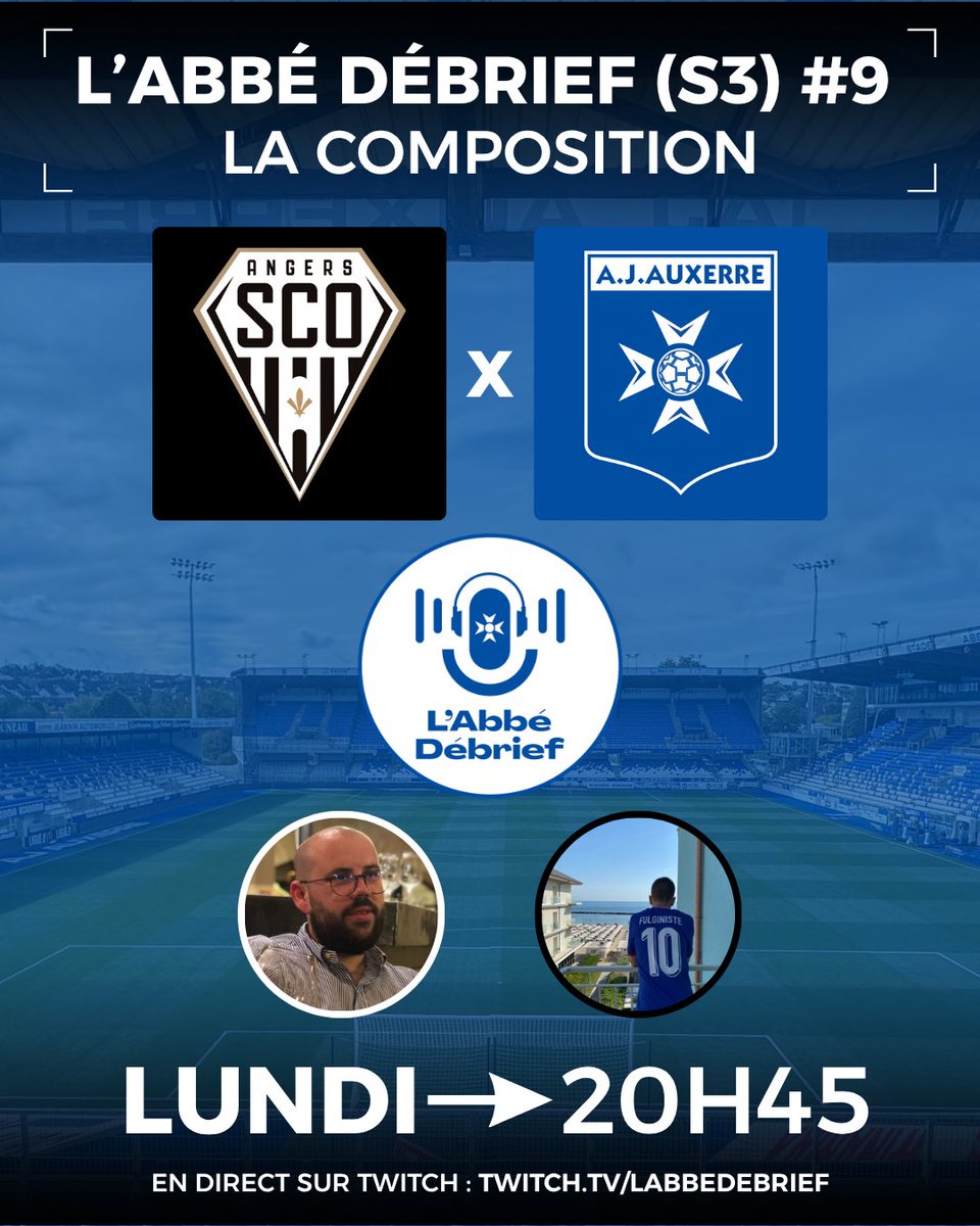 ❌ QUAND ÇA DEVIENT ÉPUISANT…

💬 Pour discuter du match face au SCO et de la situation du club, c'est demain à 20h45 sur Twitch !

🎩 <a href="/BretagneOdran/">Odran 🕵🏻‍♂️</a> sera présent côté AJA. Pour le SCO, <a href="/Fulginiste/">Fulginiste🇳🇨</a> sera là.

On a besoin de vous dans cette situation compliquée #TeamAJA ! 🔵⚪️