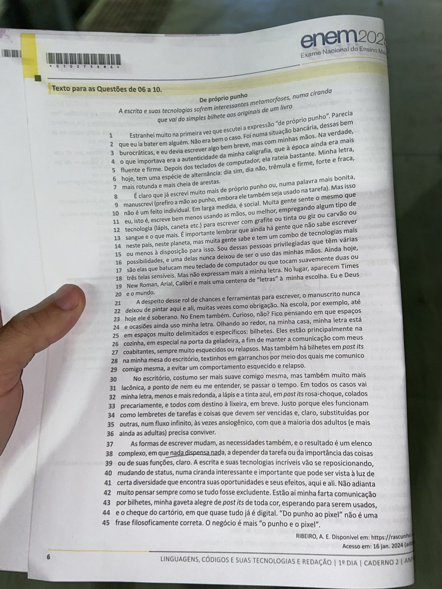 calixtopancieri's tweet photo. Quando abri a prova e vi um texto desse 🫸

🫷tamanho até desanimei #enem2025 https://t.co/FSa7CMKYvR