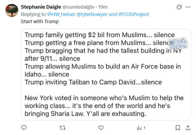 This coward, <a href="/sumiedaigle/">Stephanie Daigle</a>, replied with this ridiculous meme, then immediately blocked me.. 😅🤦‍♂️

That shouldn't be allowed.  You should get at least one reply when blocked after a reply. 🤷‍♂️