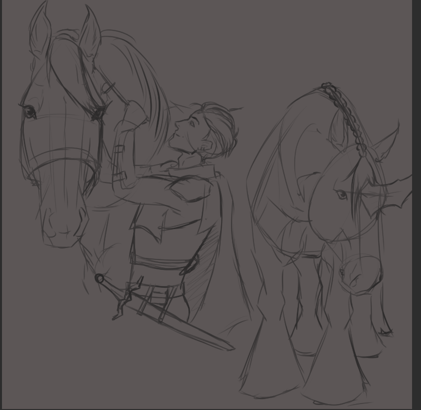 rubyilo_'s tweet image. bazgrolę jakies doodle z pieśni smoków i pewnie dołączą do sterty nigdy niedkokończonych xd
Jax z Univenem oraz obok nich Arther