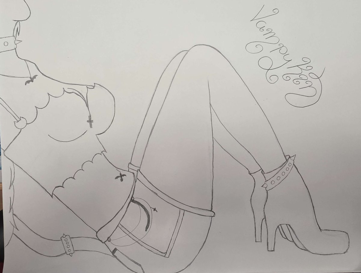 It took me a bit but i finally managed to draw the one and only Vampire Queen! <a href="/VampykinzVT/">Vampy 🐈‍⬛❤️</a> Keep up the amazing work queen! Thanks for all the laughs and smiles you bring to everyone who watches you! ❤️❤️❤️👑🧛‍♀️❤️❤️❤️