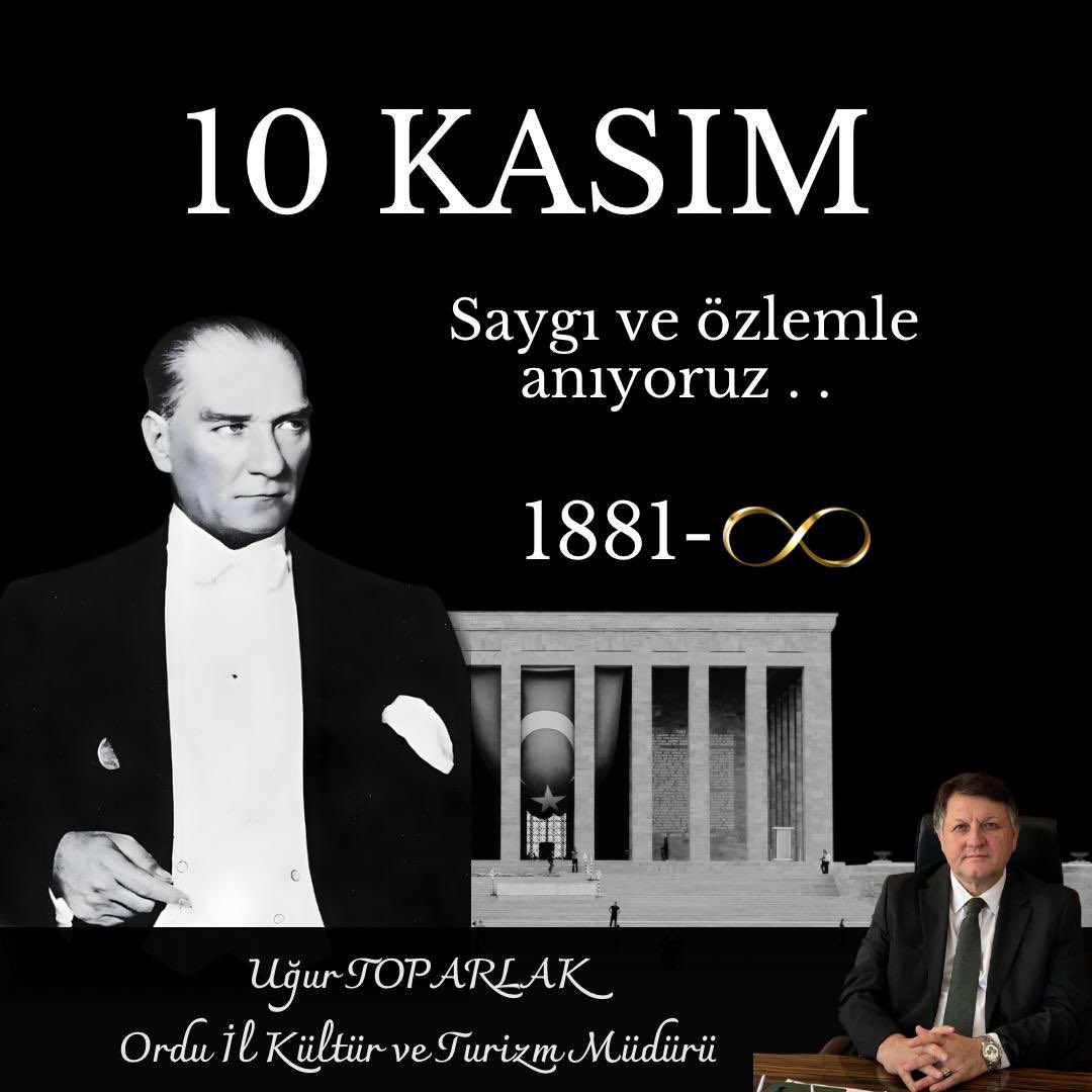 Saygı ve özlemle anıyoruz ♾️
#10Kasım 🇹🇷