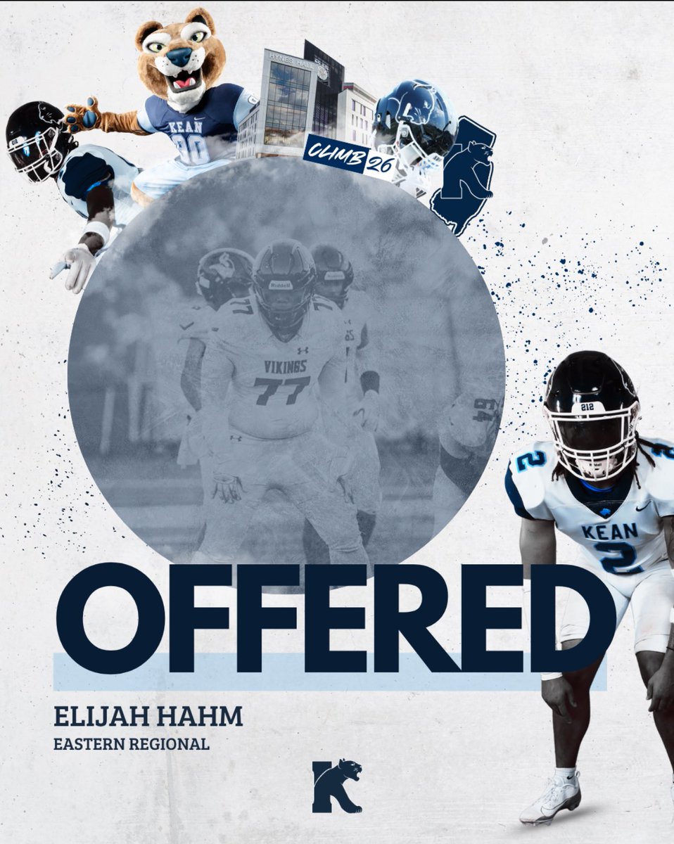 Blessed to receive my first D3 offer from 
Kean University!!! 
<a href="/ECCRSDFootball/">Eastern Vikings Football</a> <a href="/Coach_B_XXVII/">Lionel Bolen</a> <a href="/Fowlkes41/">Coach Fowlkes</a> <a href="/ryandelaney29/">Ryan Delaney</a> <a href="/Lil_Yoti/">Nick Yotsko</a> <a href="/DaveDawson4/">Dave Dawson</a> <a href="/CoachEvanDurand/">Evan Durand</a>