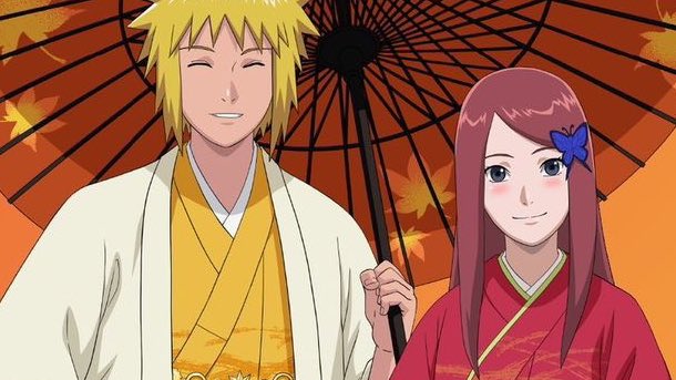 kushina blushing for minato despite being married to him and having a whole kid together is my favorite thing ever <3