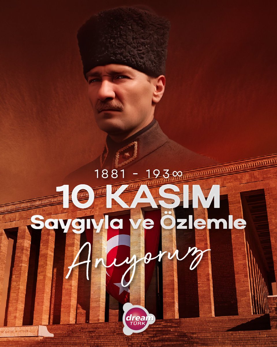 🇹🇷 "Benim naçiz vücudum elbet bir gün toprak olacaktır, ancak Türkiye Cumhuriyeti ilelebet payidar kalacaktır."

Saygıyla ve minnetle, senin izinde...

#10Kasım
