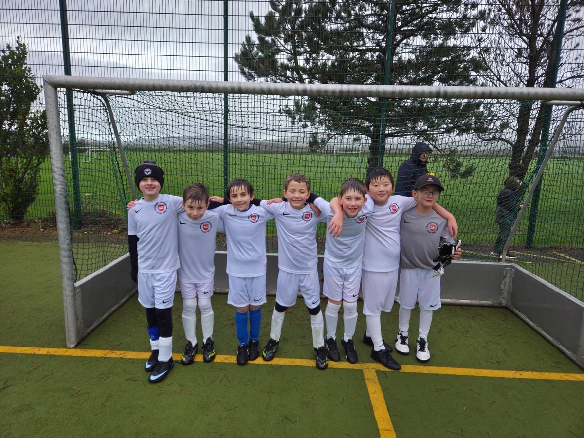 One of our under 10 boys teams wearing the Play Safe kit! We received the kit as we were successful in the free prize draw.