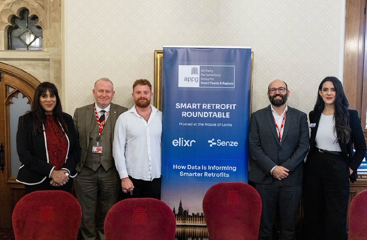ElixrEarth's tweet photo. Elixr hosted the @UKHouseofLords Smart Retrofit Roundtable, uniting leaders from Parliament, housing, finance & industry.

From inaccurate EPCs to broken funding models, it’s clear the UK needs a smarter, data-led approach.

Live data via https://t.co/yoq1ijr9wF with @LloydsBank is proving it can save £27k per home and make housing healthier & low-carbon. 🏡

Stay tuned for our policy work via the APPG for Smart Towns and Regions.
