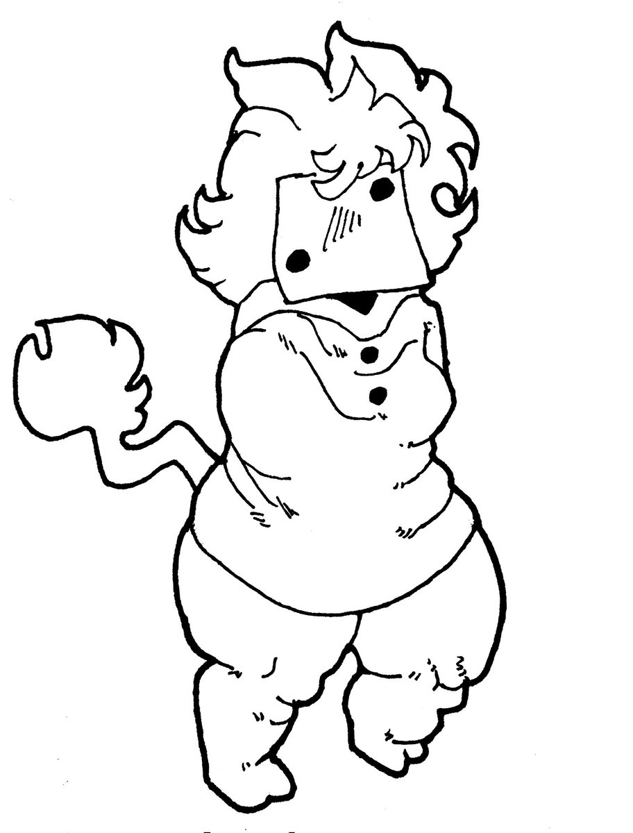 Rodolfator's tweet image. Personajito random 

#art