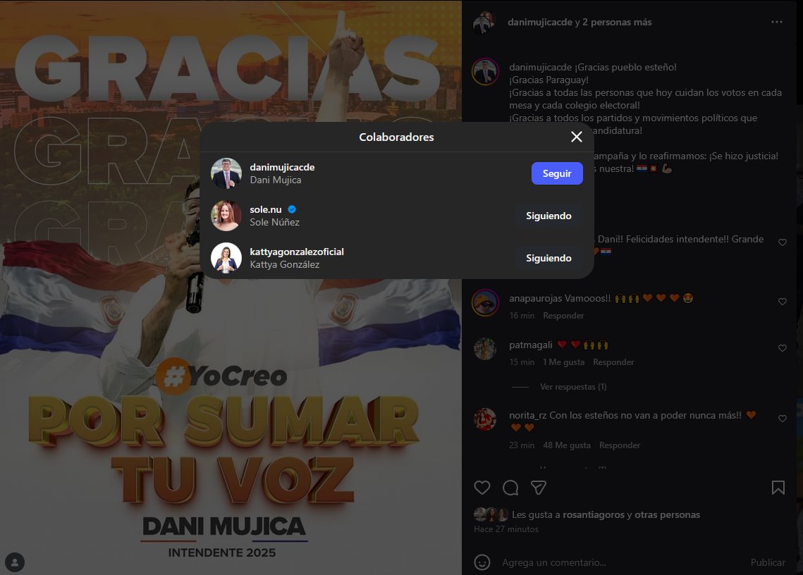 ¿Llegará la onda naranja a todo el país? 🍊🇵🇾
Impresionante elección, conducción y proyección nacional de <a href="/MiguelPrietoCDE/">Miguel Prieto Vallejos</a> y #YoCreo para las municipales del 2026 y...

Abriendo camino para el 2028. Hay señales. La unidad con proyecto país y carácter fuerte, da sus frutos 🧡