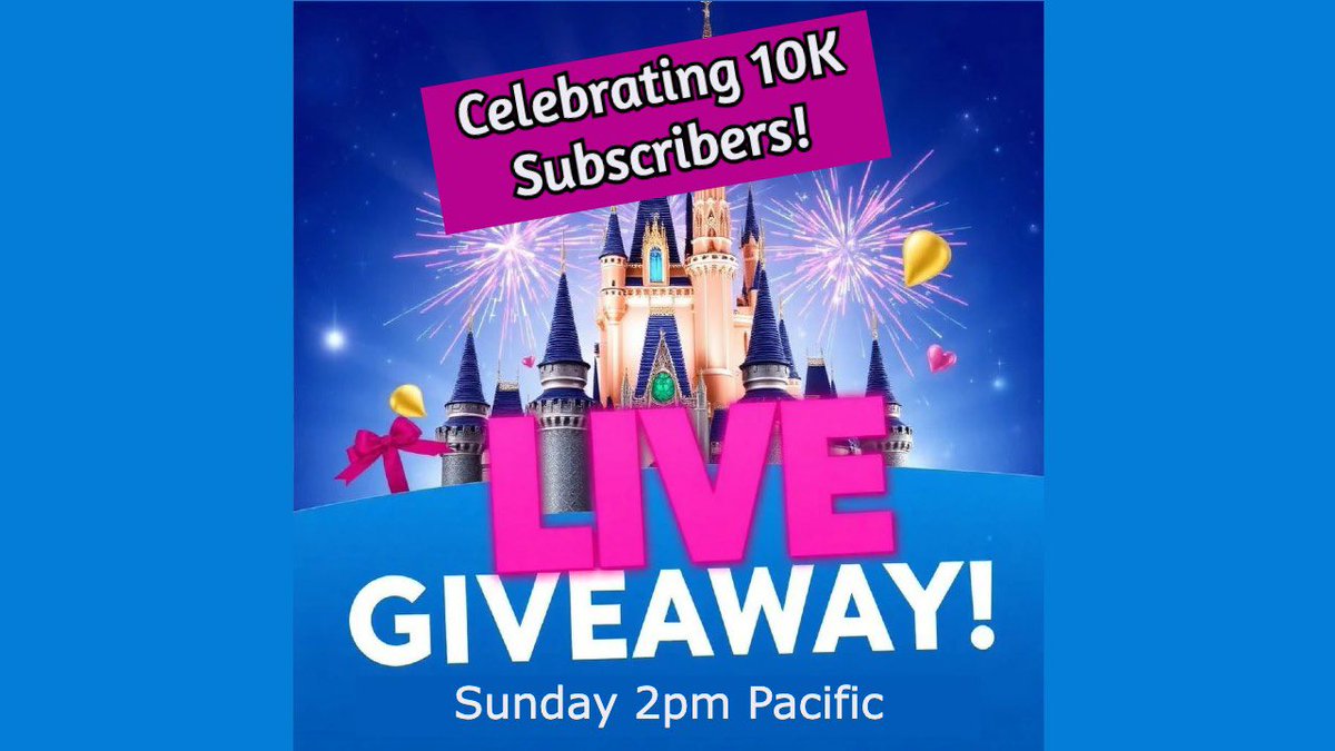 LIVE DISNEY GIVEAWAY for 10K subs! youtube.com/live/F6ienrmzP… via <a href="/YouTube/">YouTube</a>