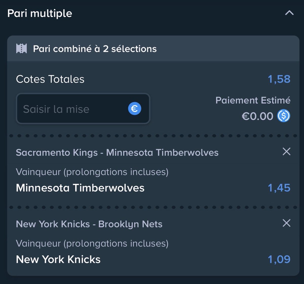 NostraaPro's tweet photo. 💎 BET 133 

🏀 Minnesota + New York 

📊 1.60 

📲 Si tu veux jouer sur le même site que moi c’est ici : https://t.co/k1gG1xsHjV

#TeamParieur https://t.co/mZrnknpMiS
