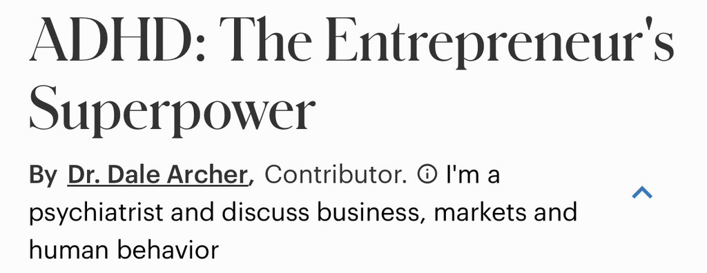 TheExposeReport's tweet image. People with ADHD are 500% more likely to start their own business. 📈

1 in 3 entrepreneurs have ADHD

🧠 Hyper-focusing. 💡Creativity. 🔥Thriving in chaos. 🚀 High risk-taking. 

ADHD is the entrepreneur&apos;s SUPERPOWER.⚡️