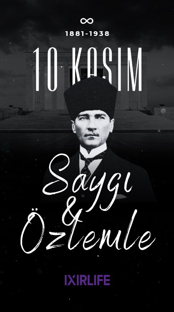 Bir milletin kaderini değiştiren, çağları aşan vizyonuyla yolumuzu aydınlatan Büyük Lider Gazi Mustafa Kemal Atatürk'ü vefatının yıl dönümünde rahmetle ve sonsuz bir özlemle anıyoruz. Bıraktığın miras, Türkiye Cumhuriyeti, ilelebet payidar kalacaktır.

#Atatürk #10Kasım