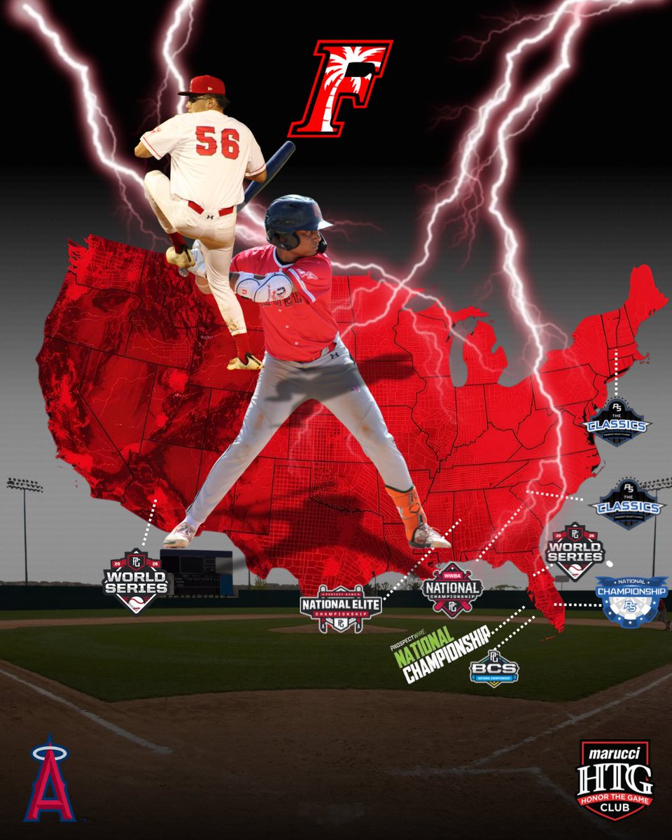 This summer, the stage is set 🌟 Elite Players play Elite events. Take a peek at our Summer ‘26 National Schedule. Lock in your spot by registering for tryouts today and play where recruiting matters🌴 #BeElite #FLElite #summerball #baseball #florida #angelsscoutteam