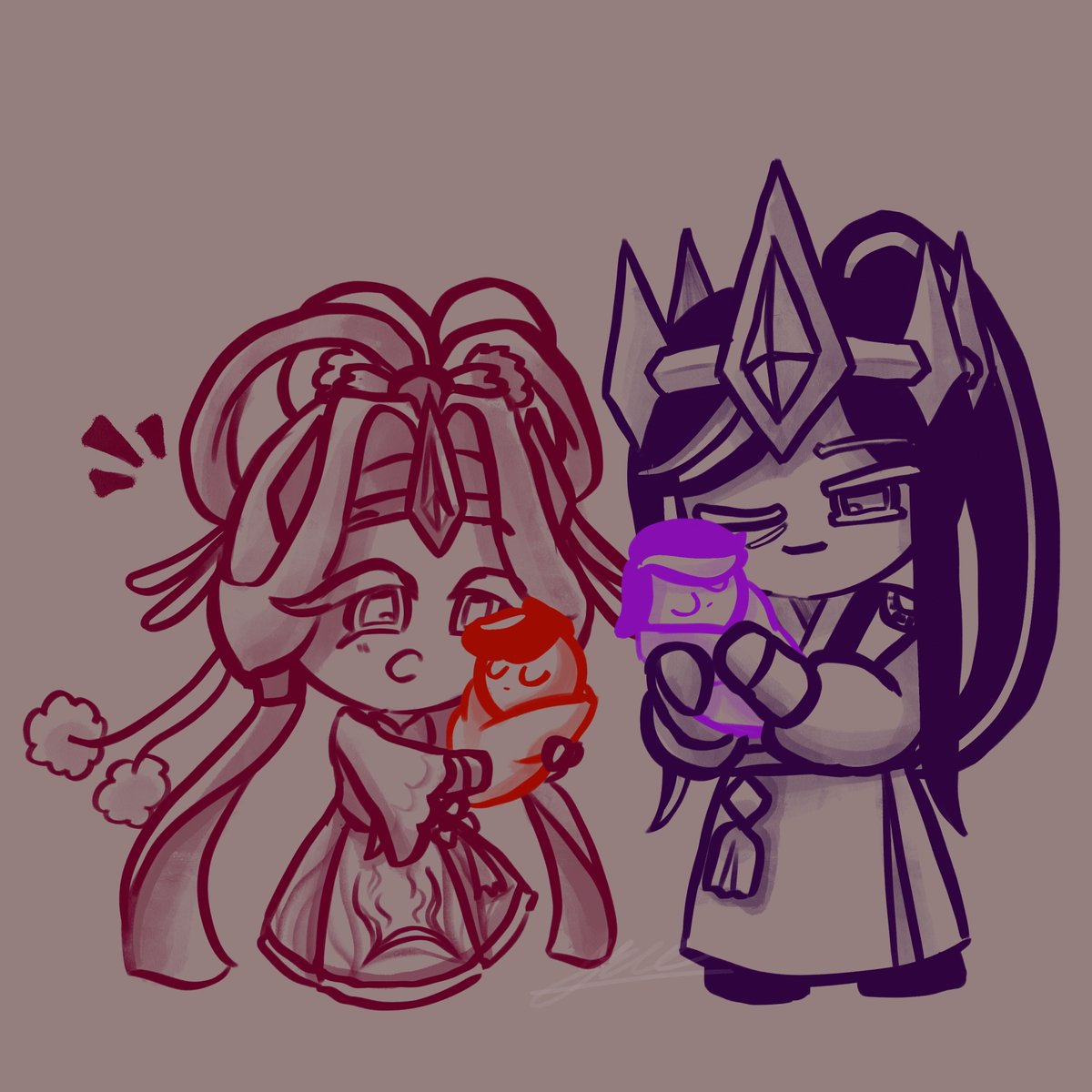 [RT &amp; LIKES are appreciated]

The smallest creatures in the kingdom

#crk #cookierun #birdmilkcookie #darkcacaocookie #birdcacao